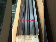 Wpc Πίνακα με φλάουτο εξωτερικό wpc εξωτερικό τοίχωμα προσαρμόσιμο