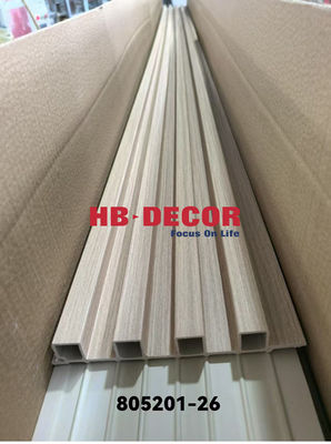 Louver Fluted Wpc Panel Exterior Long Life